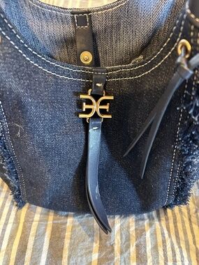 Excellent Condition Sam Edelman Denim Small Tote Bag Crossbody